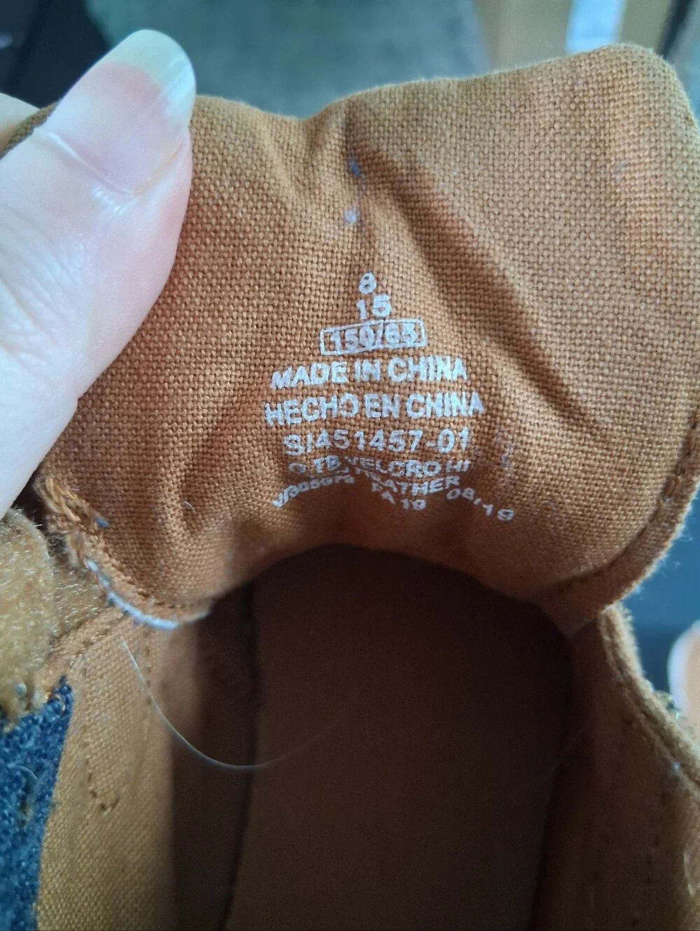 Old Navy Tan Canvas High-Top Sneakers with Double Velcro Straps Size 8